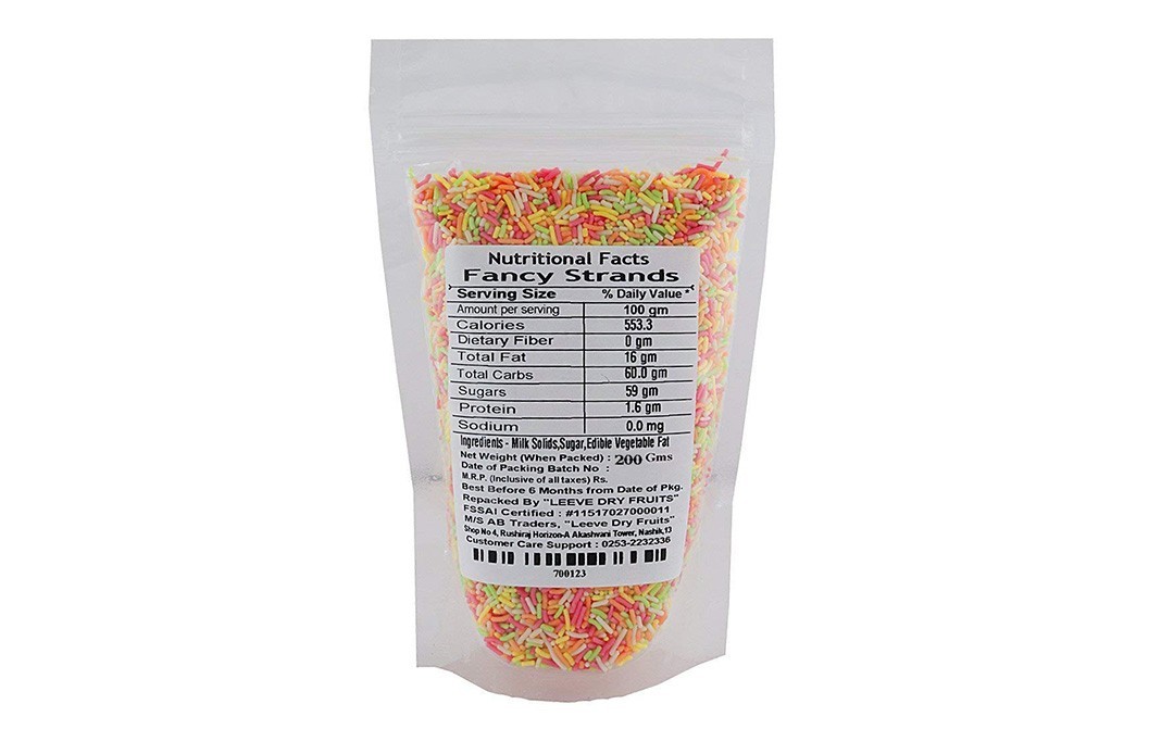 Leeve Dry fruits Fancy Strands    Pack  200 grams